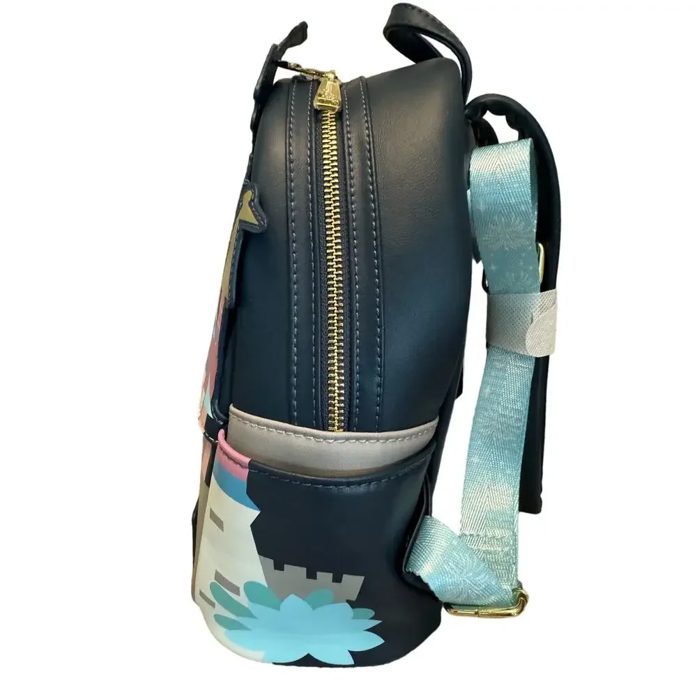 HTF Rare Loungefly Disneyland Paris Sleeping Beauty Castle Mini Backpack NWT